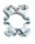 Growi® Montageschelle, 102 mm, Halter vierfach