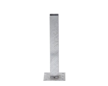 Growi® Bodenplatte zum Aufdübeln, für Rundrohrpfosten 102 mm