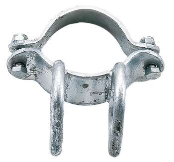 Growi® Montageschelle, 102 mm, mit Riegelhalter zweifach, parallel