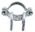 Growi® Montageschelle, 102 mm, mit Riegelhalter zweifach, parallel