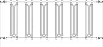 Growi® Sicherheits-Fressgitter 400 cm, Gitterstäbe 180 cm