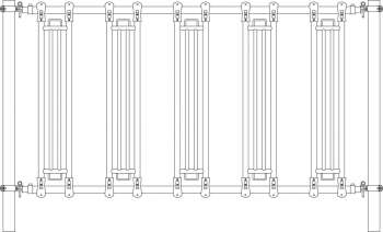 Growi® Sicherheits-Fressgitter 300 cm, Gitterstäbe 210 cm