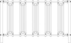Growi&reg; Sicherheits-Fressgitter 300 cm, Gitterst&auml;be 210 cm