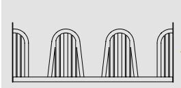 Palisadenfressgitter-Segment 3 m - fest - , für Growi Quaderraufe "CF-Line Plus"2x3