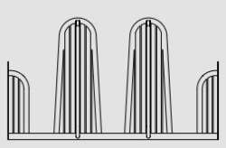 Pferdefressgitter-Segment , f&uuml;r Quaderraufe...