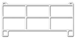 Weidepanel -H&ouml;he 140cm, Breite 100cm, 3 Quertraversen-