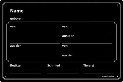 Stalltafel &quot;Neutral&quot;, Farbe: schwarz