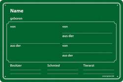 Stalltafel &quot;Neutral&quot;, Farbe: gr&uuml;n