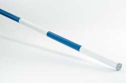 Hindernisstangen aus Holz, farbig, 10 cm Durchmesser, 300 cm lang blau
