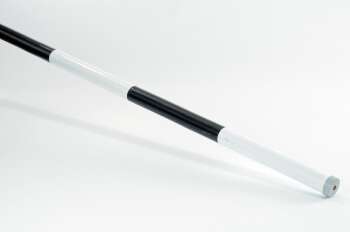 Hindernisstangen aus Holz, farbig, 10 cm Durchmesser, 300 cm lang schwarz