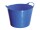 Elabag Futtertrog, Inhalt ca. 26 l, Durchmesser 390 mm, Höhe 300 mm, Farbe: blau
