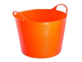 Elabag Futtertrog, Inhalt ca. 26 l, Durchmesser 390 mm, Höhe 300 mm, Farbe: orange