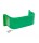 Growi® Boxen-Box aus Kunststoff, ca. 410 B x 160 H x 190 T mm, Farbe: grün