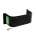 Growi® Boxen-Box aus Kunststoff, ca. 410 B x 160 H x 190 T mm, Farbe: schwarz