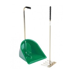 Stallbutler lang (Schaufel und Harke), Farbe: gr&uuml;n