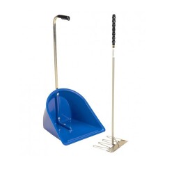 Stallbutler lang (Schaufel und Harke), Farbe: blau