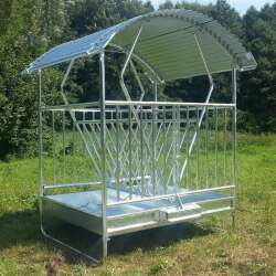 Heuraufen mit beweglichem Innenkorb 2m x 1,7m