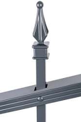 Zaunfelder &quot;CHAUSSEE verstellbar&quot; H&ouml;he 1000mm Breite 2000mm Aluminium, Oberfl&auml;che: anthrazit kunststoffbeschichtet RAL7016