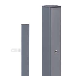 Endpfosten &quot;Chaussee verstellbar&quot; 1500 mm anthrazit RAL7016