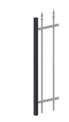 Endpfosten &quot;Chaussee verstellbar&quot; 1500 mm anthrazit RAL7016