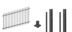 Zaun-Set Chaussee verstellbar zum Anschrauben Höhe 100 cm