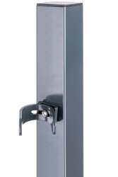 Zaun-Set Chaussee verstellbar zum Anschrauben Höhe 100 cm anthrazit 4 Meter