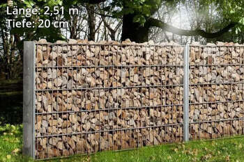 Gabionenzaun "SAPHIR" anthrazit RAL7016 183cm