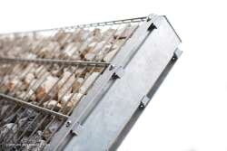 Gabionen-Anbausets "SELINA" zum Aufschrauben feuerverzinkt 163cm