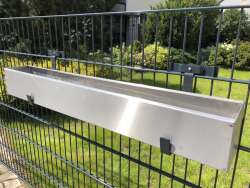 EINDREHHALTERUNG STANDARD FÜR BLUMENKÄSTEN - TIEFE 20 CM - EDELSTAHL