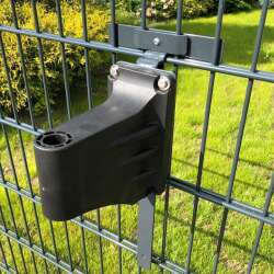 EINDREHHALTERUNG FÜR SCHLAUCHTROMMEL - RAL 9006 (verzinkt)