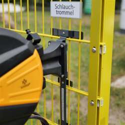 EINDREHHALTERUNG FÜR SCHLAUCHTROMMEL - ANTHRAZIT RAL 7016