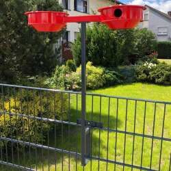 EINDREHHALTERUNG MIT VOGELRASTPLATZ - GRÜN RAL 6005