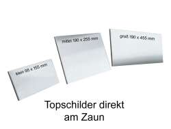 ZAUNSCHILD | FIRMENSCHILD | WERBESCHILD AZ-VERZINKT 190 x...