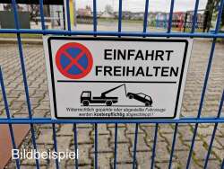 ZAUNSCHILD | FIRMENSCHILD | WERBESCHILD EDELSTAHL 95 x 155 mm