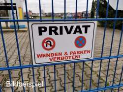 ZAUNSCHILD | FIRMENSCHILD | WERBESCHILD EDELSTAHL 95 x 155 mm