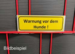 ZAUNSCHILD | FIRMENSCHILD | WERBESCHILD EDELSTAHL 95 x 155 mm