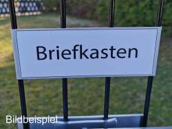ZAUNSCHILD | FIRMENSCHILD | WERBESCHILD EDELSTAHL 190 x 255 mm