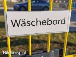 ZAUNSCHILD | FIRMENSCHILD | WERBESCHILD EDELSTAHL 190 x 255 mm