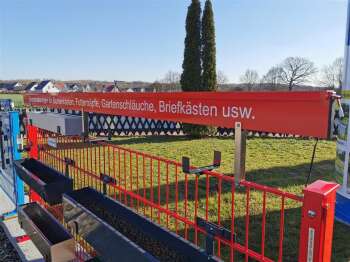 WERBEZARGE ALUMINIUM INKL. AUFSATZHALTERUNG EDELSTAHL