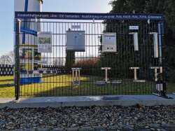WERBEZARGE ALUMINIUM INKL. AUFSATZHALTERUNG EDELSTAHL