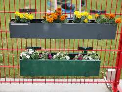 BLUMENKASTEN 20 x 20 x 80 CM - Anthrazit RAL7016