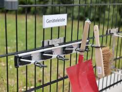 EINDREHHALTERUNG FÜR GERÄTELEISTE - SCHMAL - Edelstahl