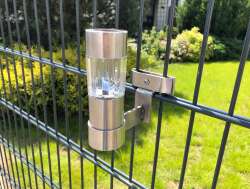 EINDREHHALTERUNG FÜR LED-SOLARLAMPE - SCHMAL - VERZINKT RAL 9006
