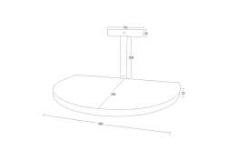EINDREHHALTERUNG FÜR ZAUNSTUHL -  SCHMAL -  GRÜN RAL 6005