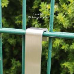 EINFACHE EINHÄNGEVARIANTE FÜR BLUMENKÄSTEN - TIEFE 14 CM - ANTHRAZIT  RAL7016
