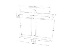 EINFACHE EINHÄNGEVARIANTE FÜR BRIEFKASTEN Modell 2 - GRÜN RAL 6005