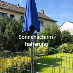 EINFACHE EINHÄNGEVARIANTEFÜR SONNENSCHIRM -VERZINKT RAL 9006