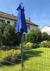 EINFACHE EINHÄNGEVARIANTE FÜR SONNENSCHIRM - ANTHRAZIT RAL 7016
