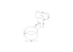 EINFACHE EINHÄNGEVARIANTE FÜR LED-SOLARLAMPE - GRÜN RAL 6005