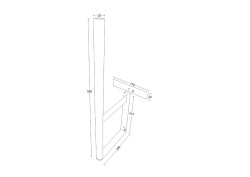 EINFACHE EINHÄNGEVARIANTE FÜR GARTENFACKEL U. SILVESTERRAKETEN - GRÜN RAL 6005